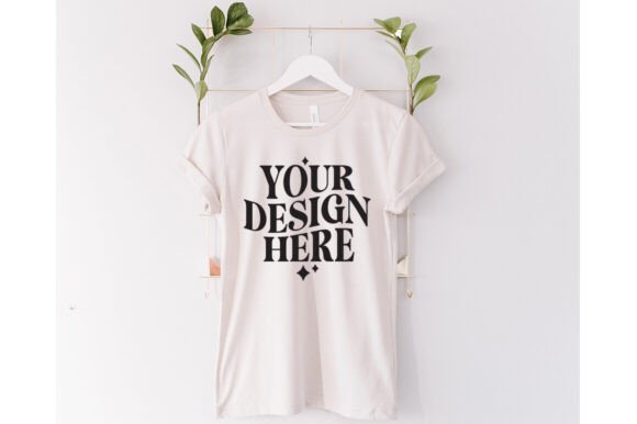 Bella Canvas 3001 Heather Dust Mockup: Graphics & Product Mockups