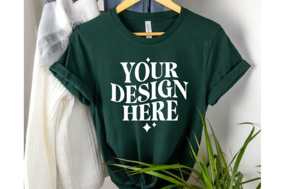 Bella Canvas 3001 Mockup Heather Forest Review