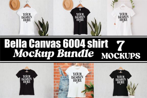 Bella Canvas 6004 Mockup Bundle: Premium Graphics & Product Mockups
