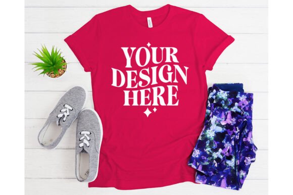 Bella Canvas Berry Mockup: Graphics for Product Mockups