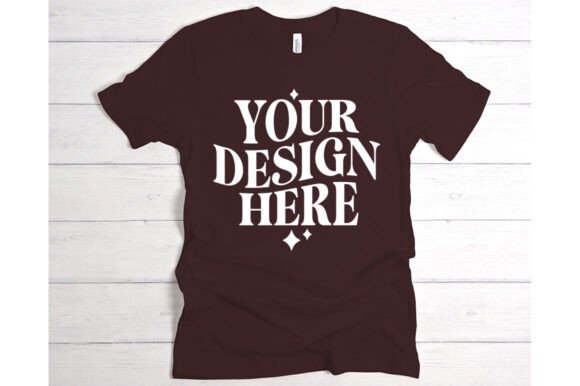 Bella Canvas Chocolate Brown Mockup: Premium Graphics