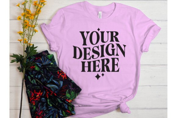 Bella Canvas Lilac Mockup: Graphics for Product Mockups