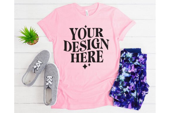 Bella Canvas Soft Pink Mockup: Graphics & Product Mockups