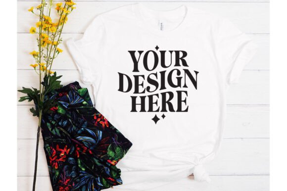 Bella Canvas White Mockup: Premium Graphics & Product Mockups