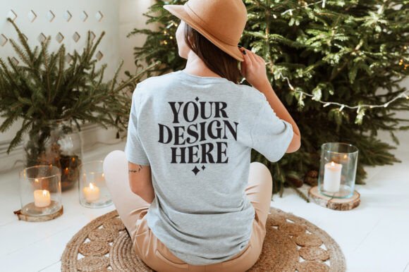 Christmas Bella Canvas 3001 Mockup 20: Graphics & Product Mockups