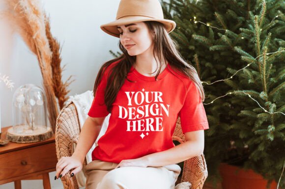 Christmas Bella Canvas 3001 Mockup 31: Graphics & Product Mockups