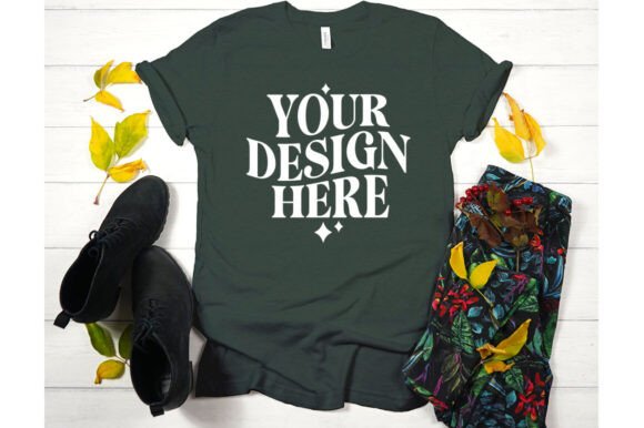 Fall Bella Canvas 3001 Mockup 1: Graphics for Product Mockups
