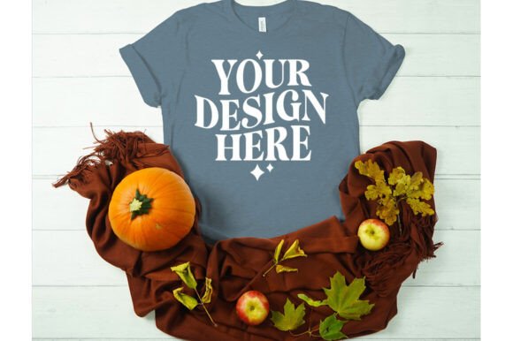 Fall Bella Canvas 3001 Mockup 17: Graphics & Product Mockups