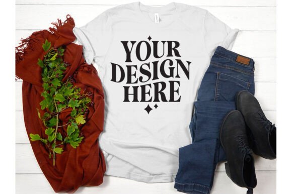 Fall Bella Canvas 3001 Mockup 36: Graphics & Product Mockups
