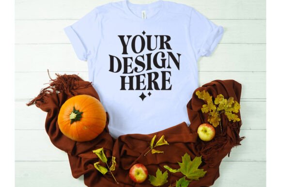 Fall Bella Canvas 3001 Mockup: Graphics for Product Mockups