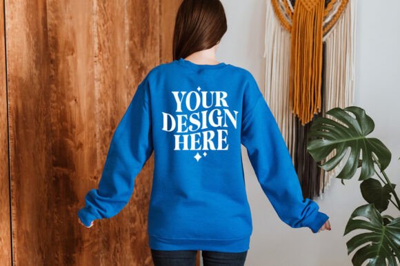 Gildan 18000 Royal Mockup: Premium Graphics & Product Mockups