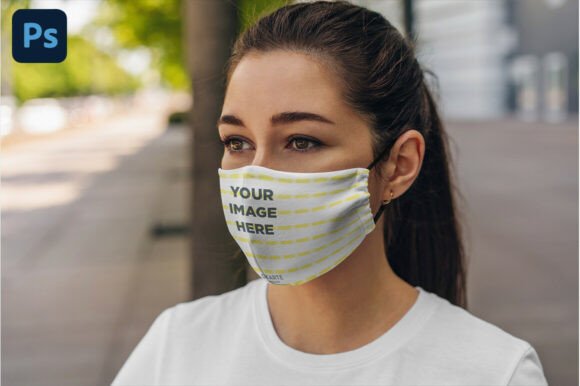 PSD Face Mask Mockup: Premium Graphics for Product Mockups